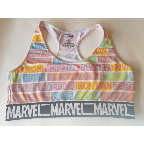 Marvel Other - Marvel Avengers Sports Bra with Superhero …